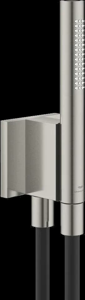 GROHE Rainshower Aqua Set duș de mână tip tijă, 2 jeturi, cu furtun și suport magnetic - finisaj Supersteel Infinity