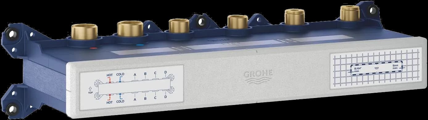 GROHE Grohtherm Aqua Tiles Corp încastrat pentru termostat, cu 4 robinete