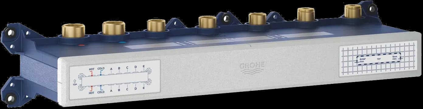 GROHE Grohtherm Aqua Tiles Corp încastrat pentru termostat, cu 5 robinete