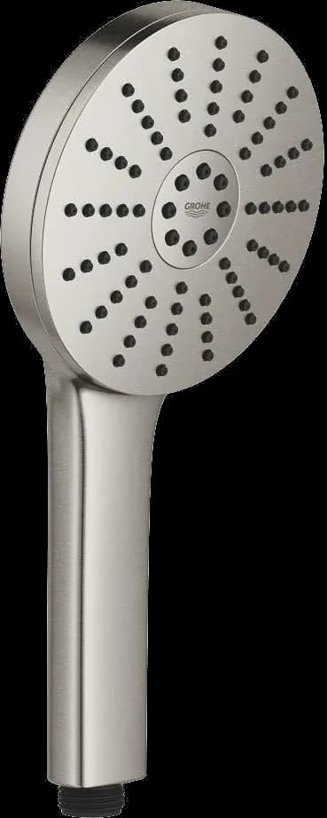 GROHE Vitalio Joy+ 120 Pară de duș cu 3 pulverizări - finisaj Supersteel Infinity