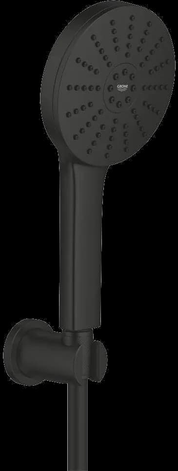 GROHE Vitalio Joy+ 120 Set duș cu 3 pulverizări, cu suport de perete - finisaj Negru - Matt Black