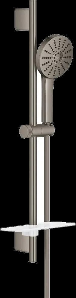 GROHE Euphoria 120 Set bară de duș cu 3 jeturi (Rain, Jet, Booster) - finisaj Antracit - Brushed Hard Graphite