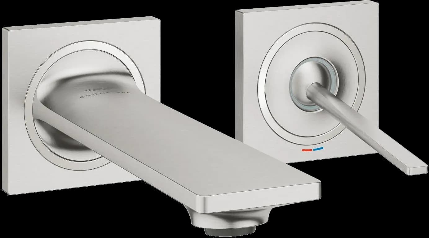 GROHE Allure Baterie lavoar cu 2 găuri Mărimea S - finisaj Supersteel Infinity