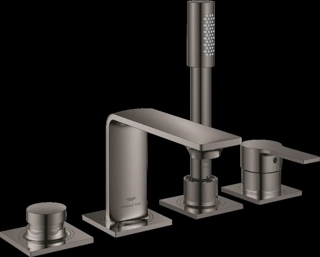 GROHE Allure Baterie cadă monocomandă cu 4 găuri - finisaj Antracit - Hard Graphite