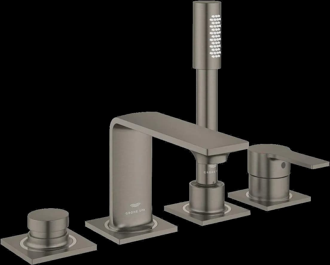 GROHE Allure Baterie cadă monocomandă cu 4 găuri - finisaj Antracit - Brushed Hard Graphite