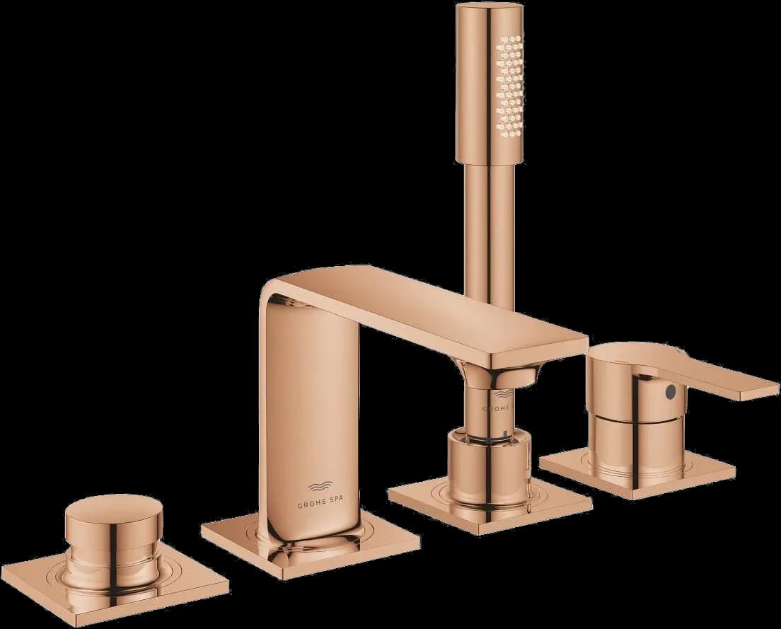 GROHE Allure Baterie cadă monocomandă cu 4 găuri - finisaj Bronz - Warm Sunset