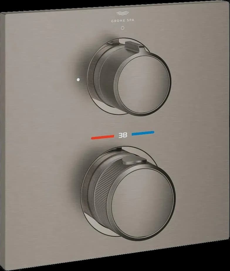 GROHE Allure Unitate de control cu termostat pentru instalare încastrată cu o ieșire - finisaj Antracit - Brushed Hard Graphite