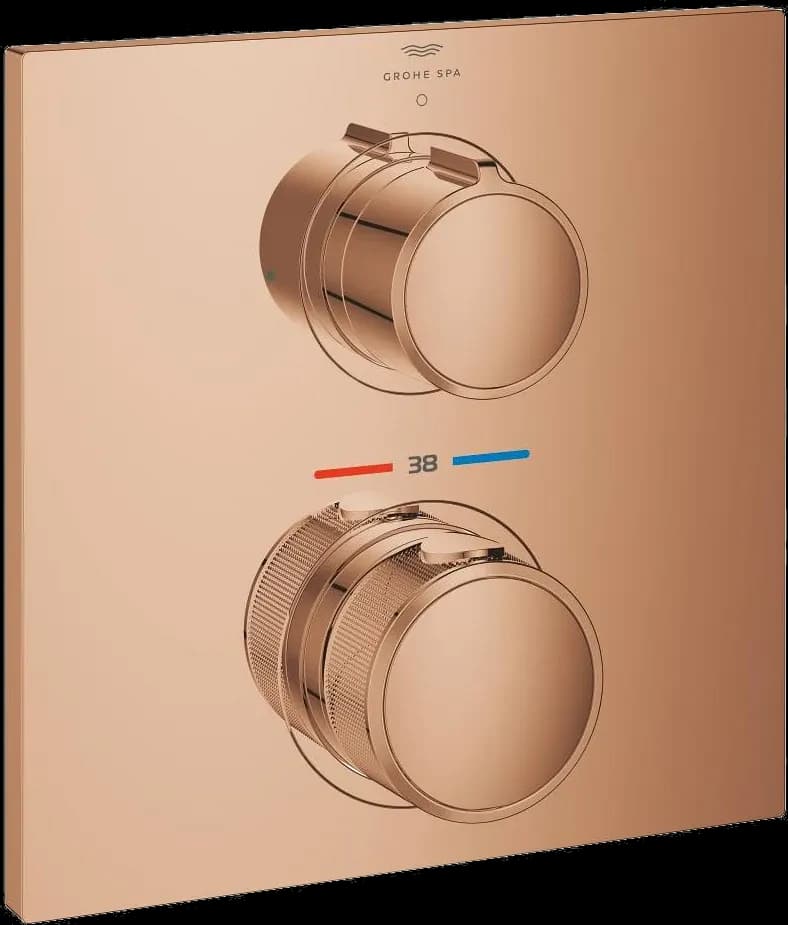 GROHE Allure Unitate de control cu termostat pentru instalare încastrată cu o ieșire - finisaj Bronz - Warm Sunset