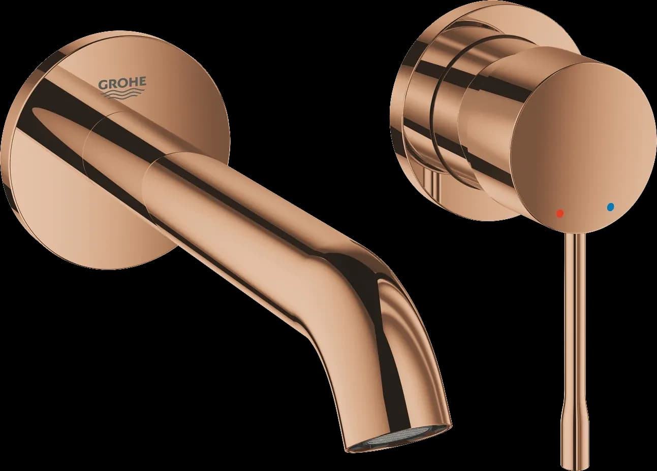 GROHE Essence Baterie lavoar cu 2 găuri Mărimea M - finisaj Bronz - Warm Sunset