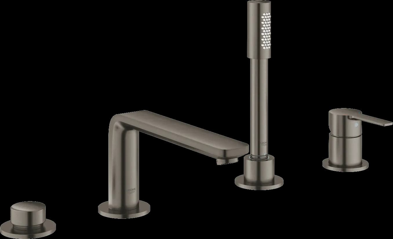 GROHE Lineare Baterie cadă monocomandă cu 4 găuri - finisaj Antracit - Brushed Hard Graphite