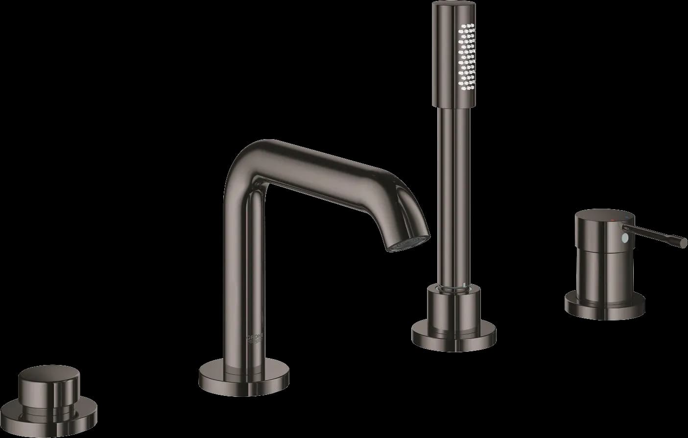 GROHE Essence Baterie cadă monocomandă cu 4 găuri - finisaj Antracit - Hard Graphite