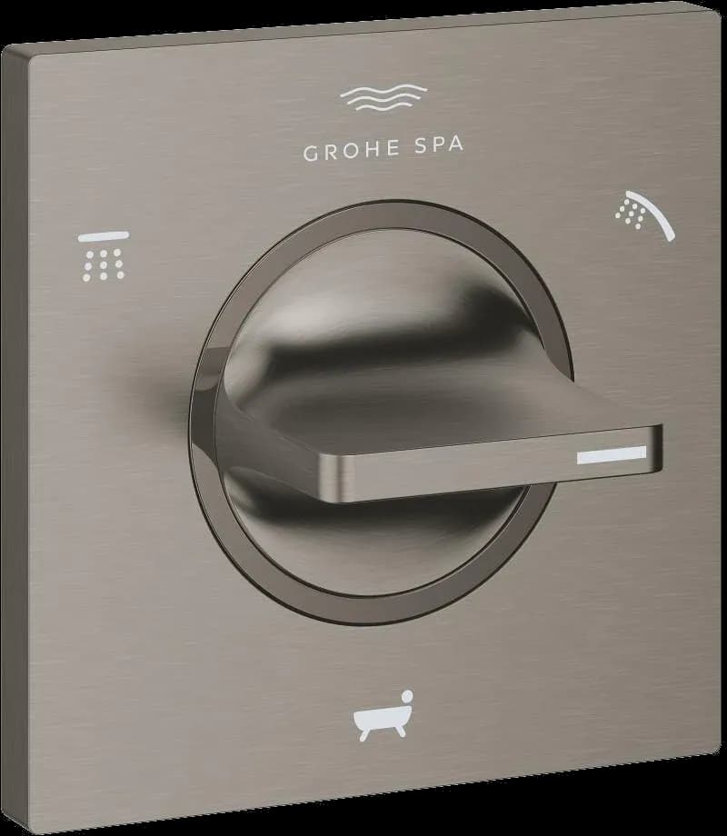 GROHE Allure Divertor cu 3 poziţii 1/2" - finisaj Antracit - Brushed Hard Graphite