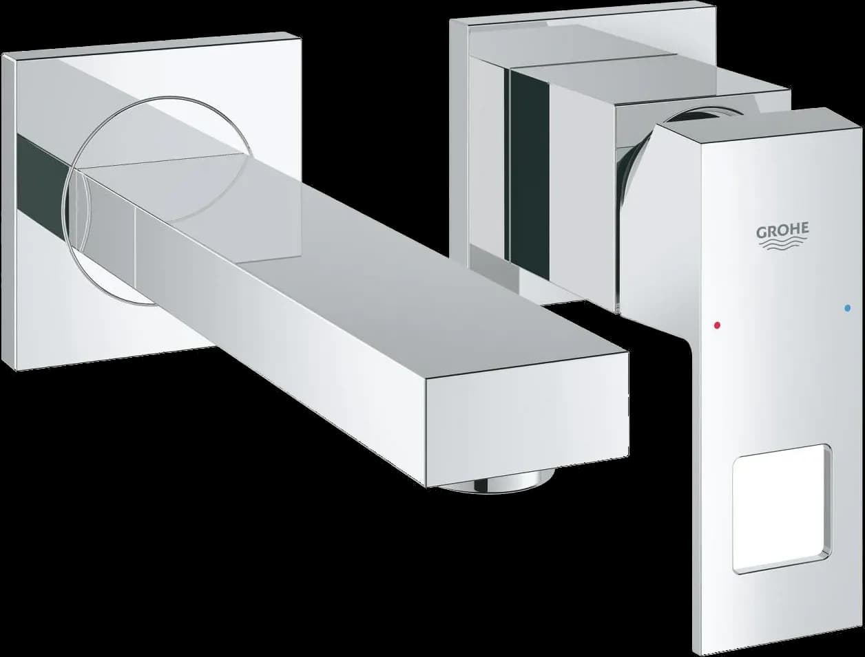 GROHE Eurocube Baterie lavoar cu 2 găuri Mărimea S