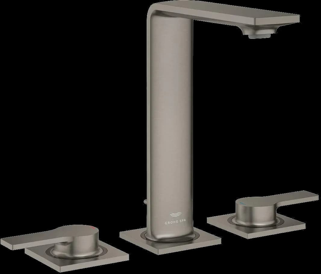 GROHE Allure Baterie lavoar cu 3 elemente 1/2" Mărimea M - finisaj Antracit - Brushed Hard Graphite