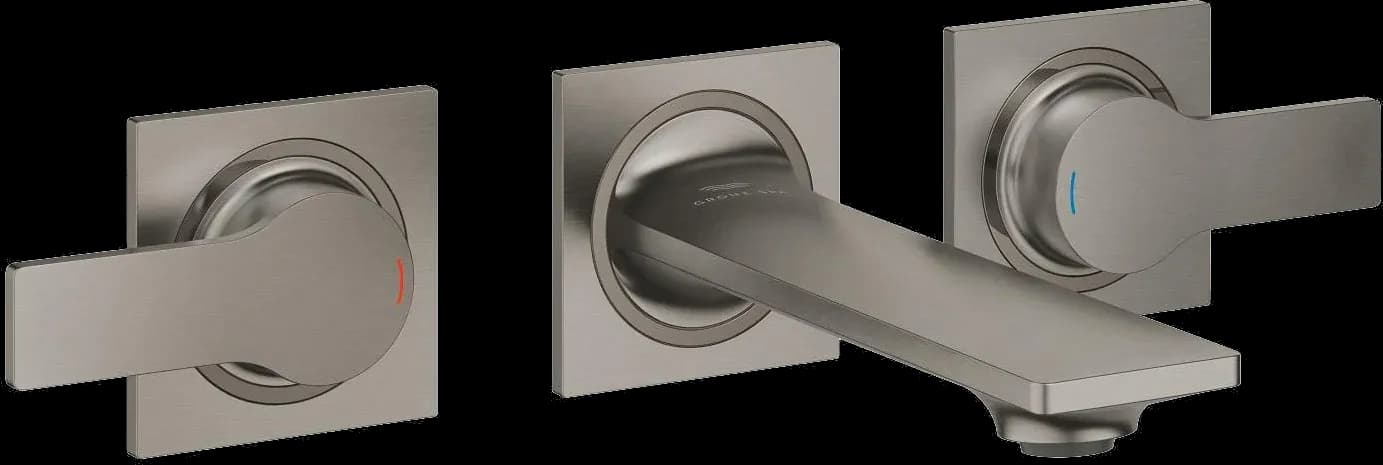 GROHE Allure Baterie lavoar cu 3 elemente 1/2" Mărimea S - finisaj Antracit - Brushed Hard Graphite