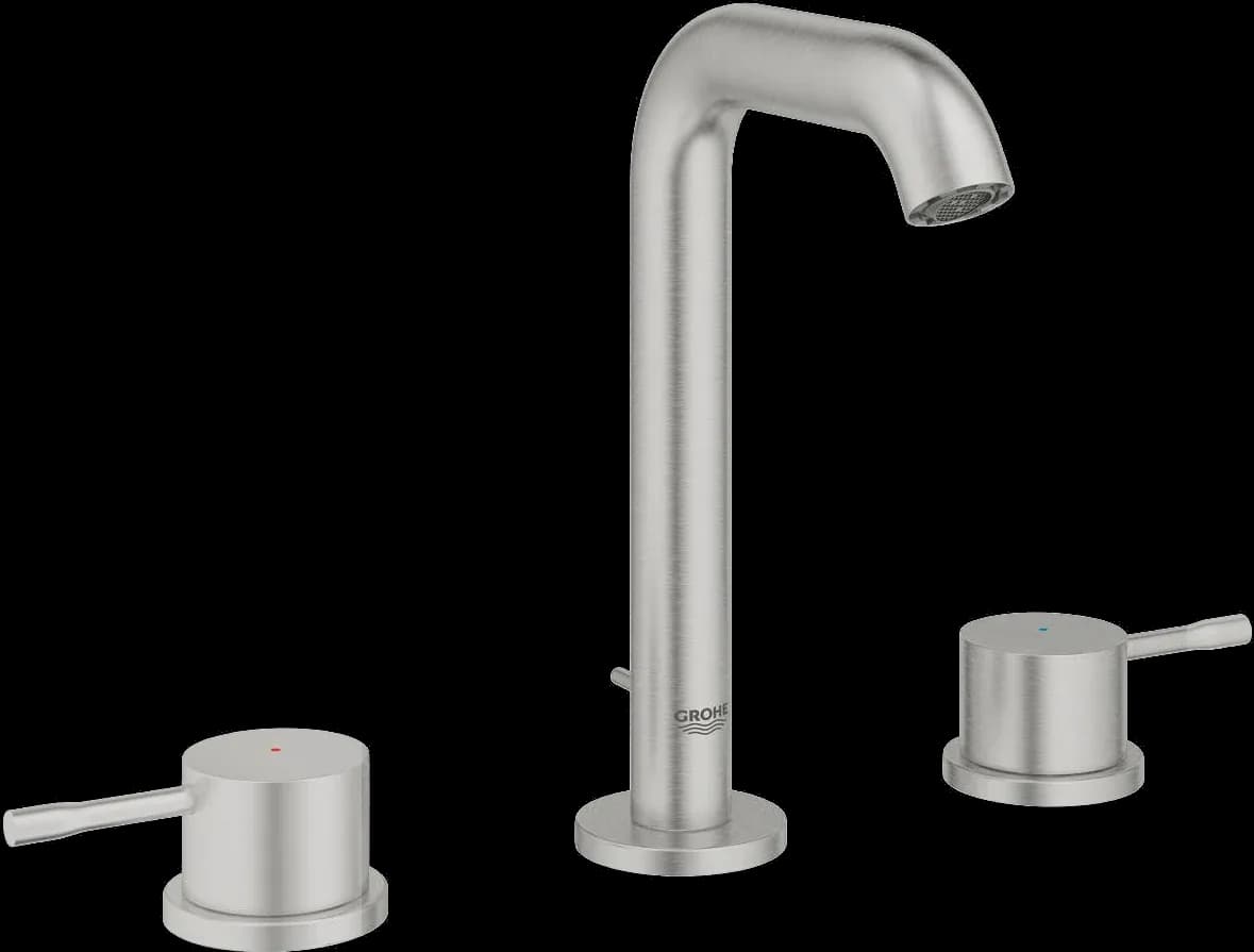 GROHE Essence Baterie lavoar cu 3 elemente 1/2" Mărimea M - finisaj Supersteel Infinity