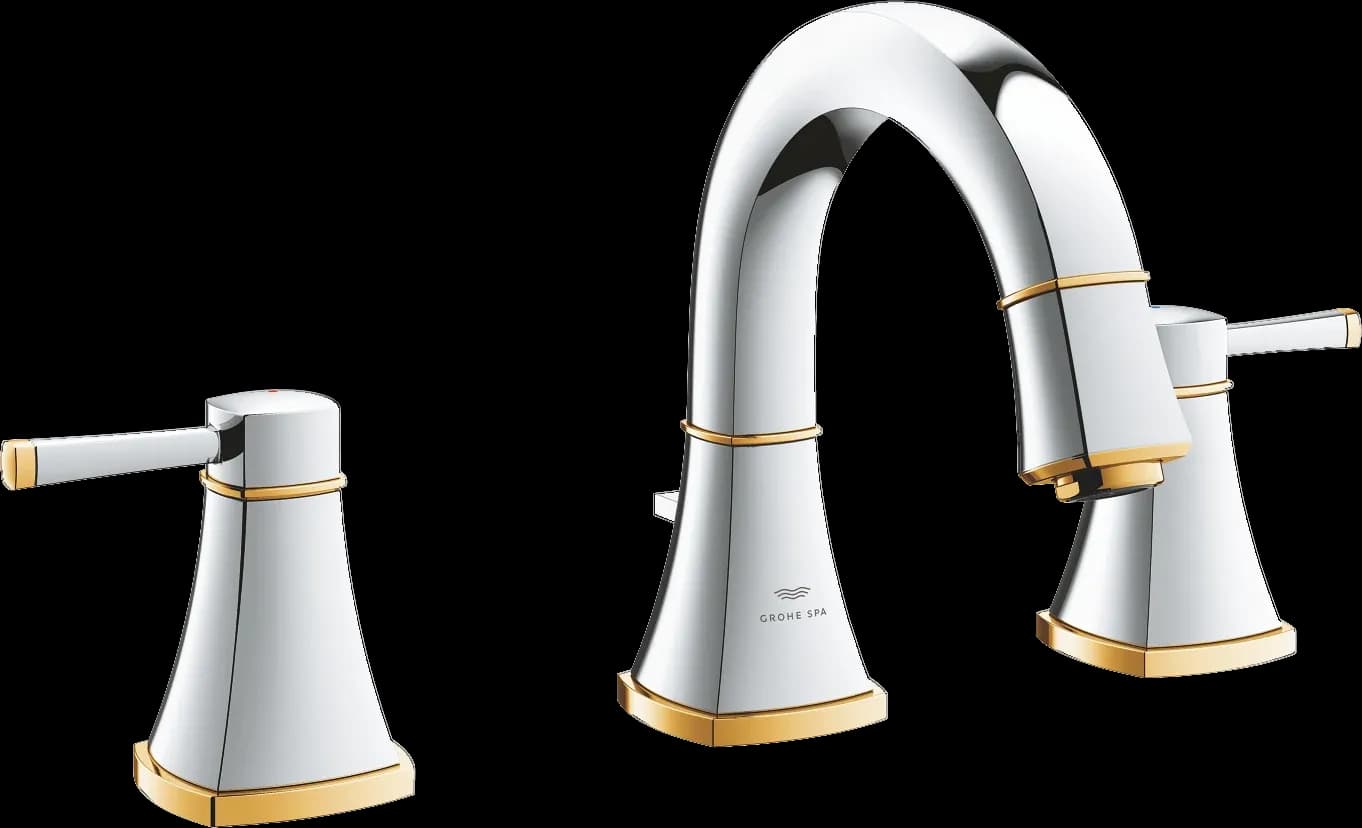 GROHE Grandera Baterie lavoar cu 3 elemente 1/2" Mărimea M - finisaj Crom, auriu