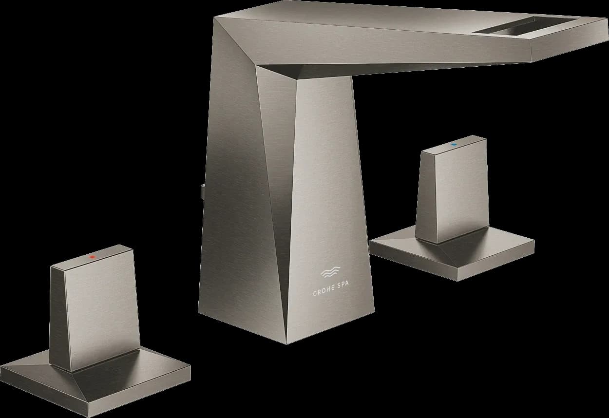 GROHE Allure Brilliant Baterie lavoar cu 3 elemente 1/2" Mărimea M - finisaj Antracit - Brushed Hard Graphite