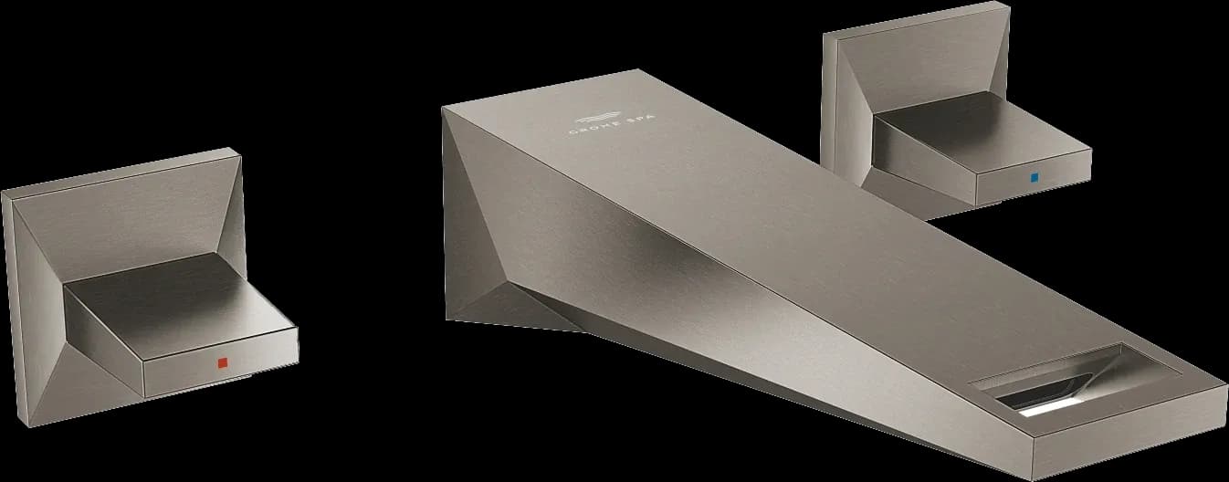 GROHE Allure Brilliant Baterie lavoar cu 3 elemente 1/2" Mărimea M - finisaj Antracit - Brushed Hard Graphite