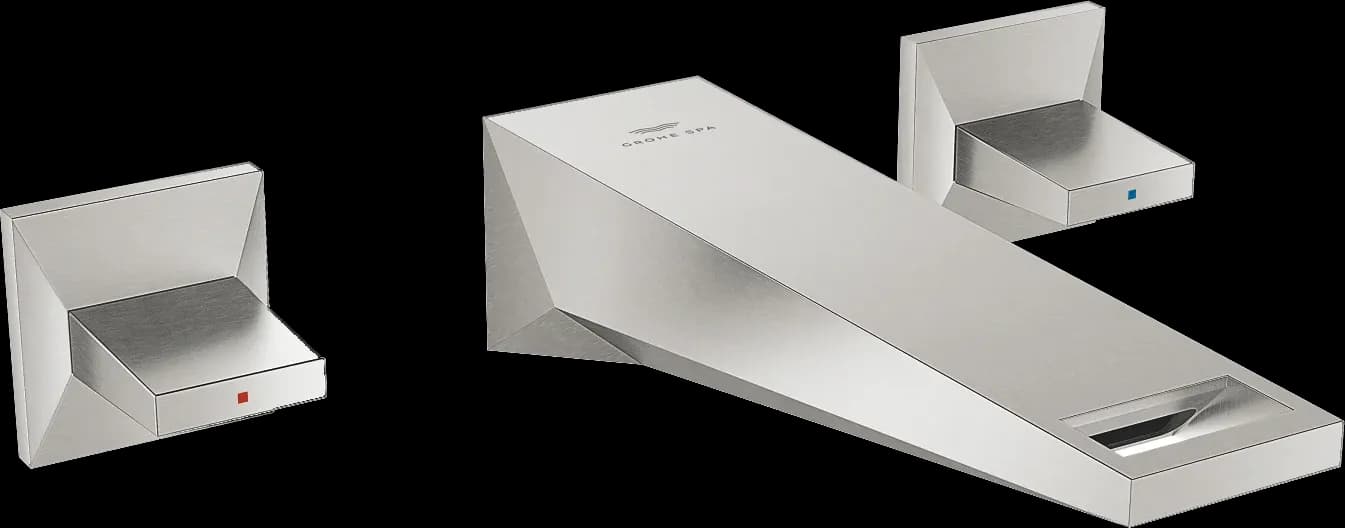 GROHE Allure Brilliant Baterie lavoar cu 3 elemente 1/2" Mărimea M - finisaj Supersteel Infinity
