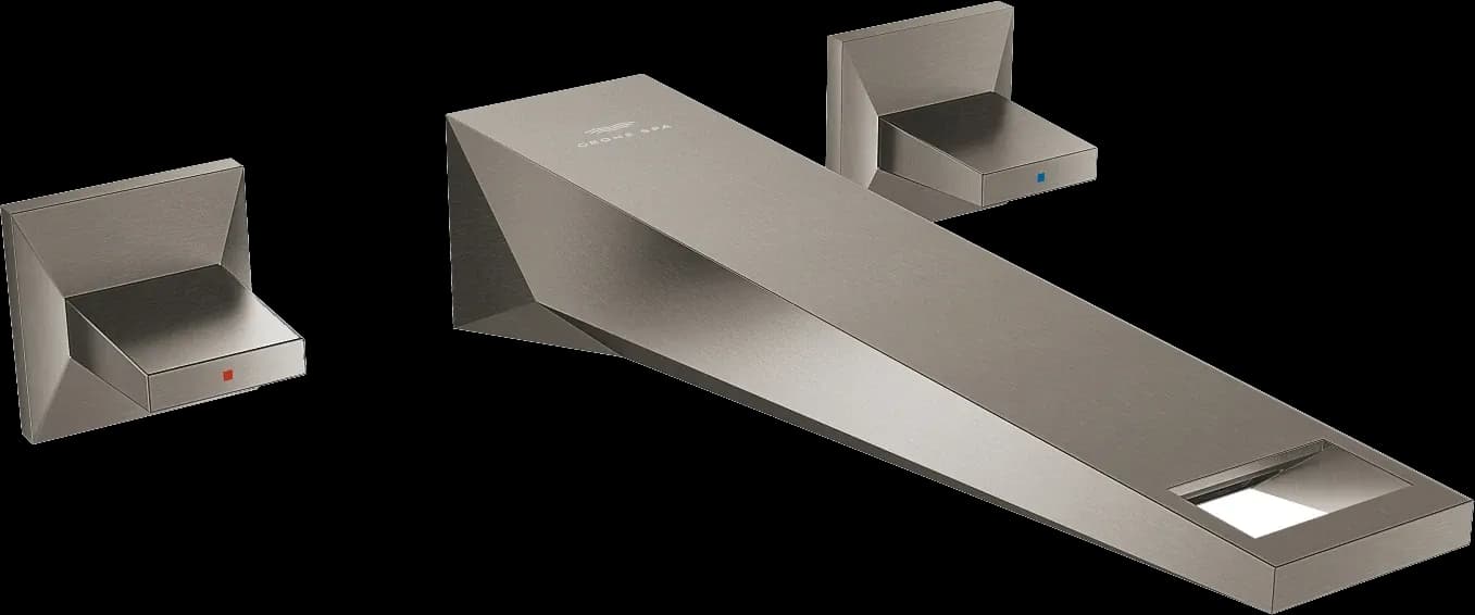 GROHE Allure Brilliant Baterie lavoar cu 3 găuri 1/2" Mărimea L - finisaj Antracit - Brushed Hard Graphite