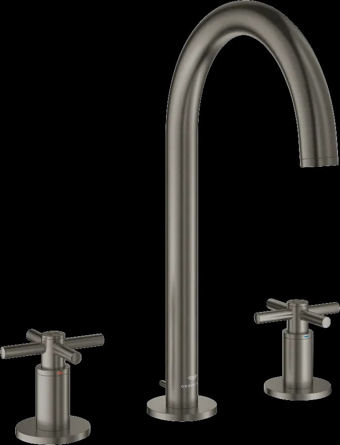 GROHE Atrio Baterie lavoar cu 3 găuri 1/2" Mărimea L - finisaj Antracit - Brushed Hard Graphite