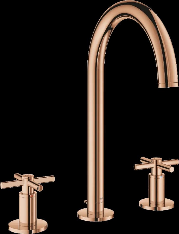 GROHE Atrio Baterie lavoar cu 3 găuri 1/2" Mărimea L - finisaj Bronz - Warm Sunset