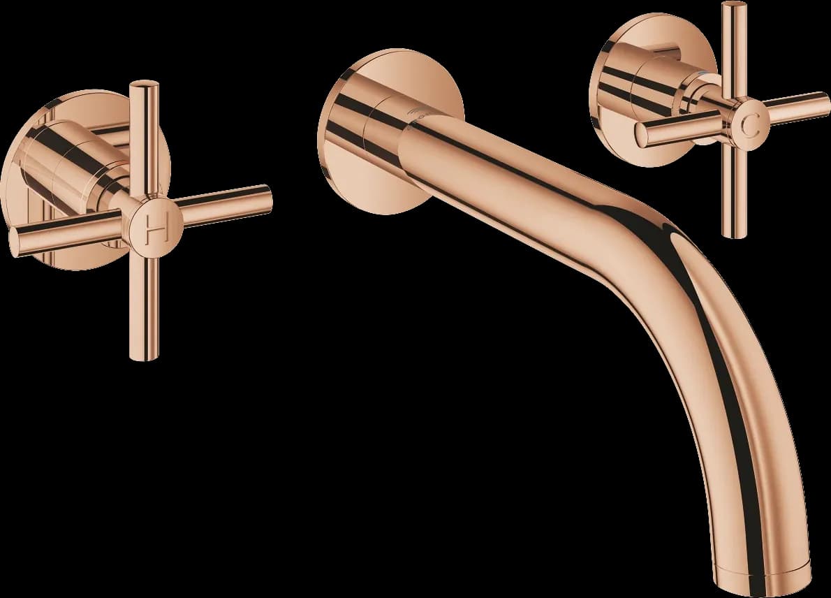 GROHE Atrio Baterie lavoar cu 3 găuri Mărimea M - finisaj Bronz - Warm Sunset