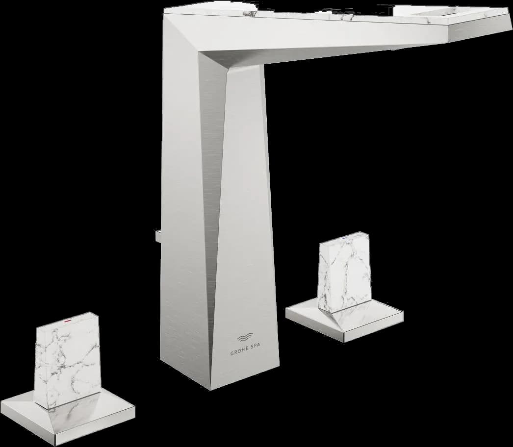 GROHE Allure Brilliant Private Collection Baterie lavoar cu 3 găuri 1/2" Mărimea L - finisaj Supersteel Infinity
