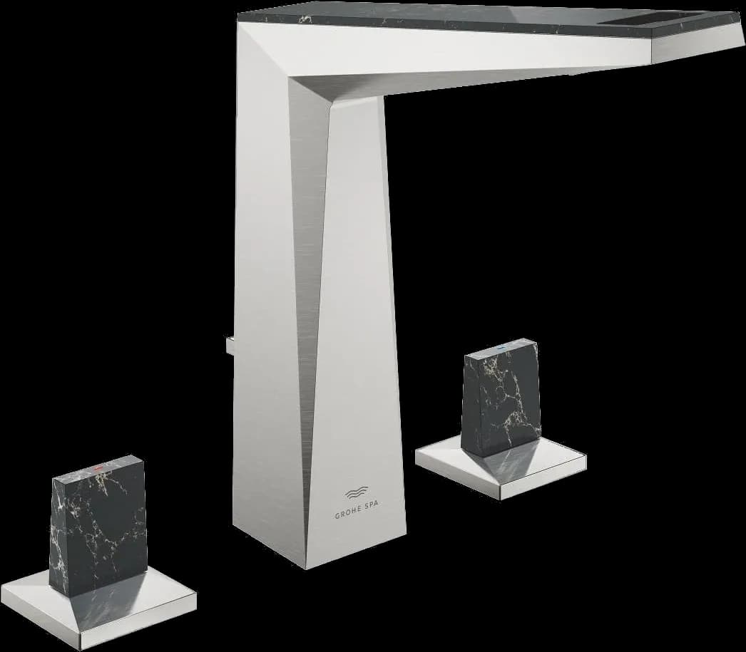 GROHE Allure Brilliant Private Collection Baterie lavoar cu 3 găuri 1/2" Mărimea L - finisaj Supersteel Infinity