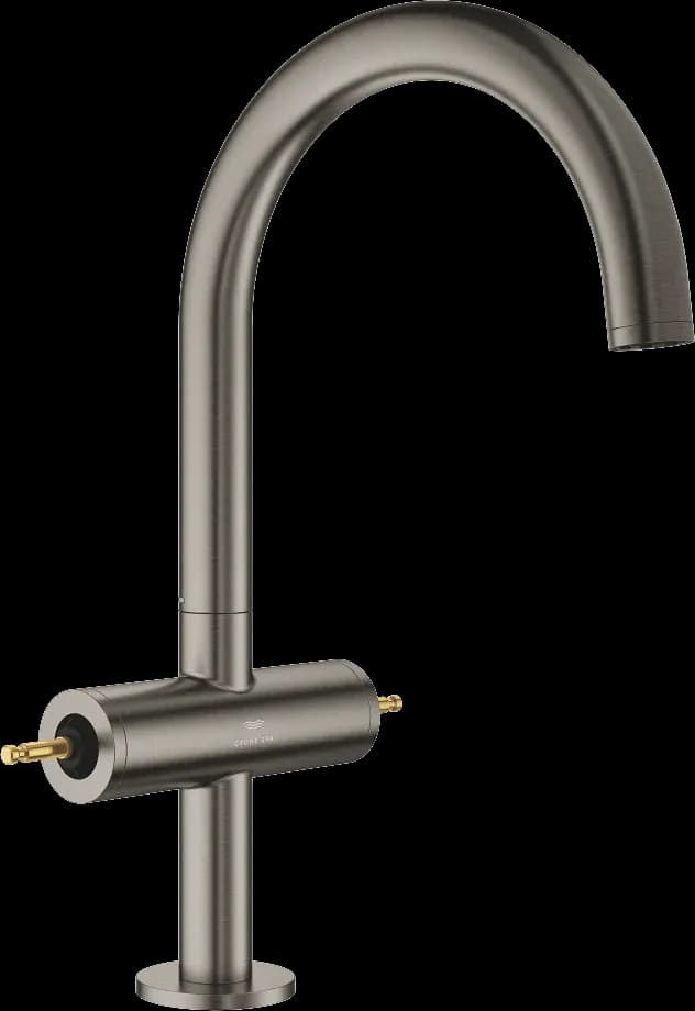 GROHE Atrio Private Collection Baterie lavoar pentru un orificiu, 1/2" Mărimea L - finisaj Antracit - Brushed Hard Graphite