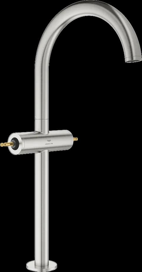 GROHE Atrio Private Collection Baterie lavoar pentru un orificiu, 1/2" Mărimea XL - finisaj Supersteel Infinity