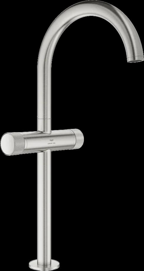 GROHE Atrio Private Collection Baterie lavoar pentru un orificiu, 1/2" Mărimea XL - finisaj Supersteel Infinity