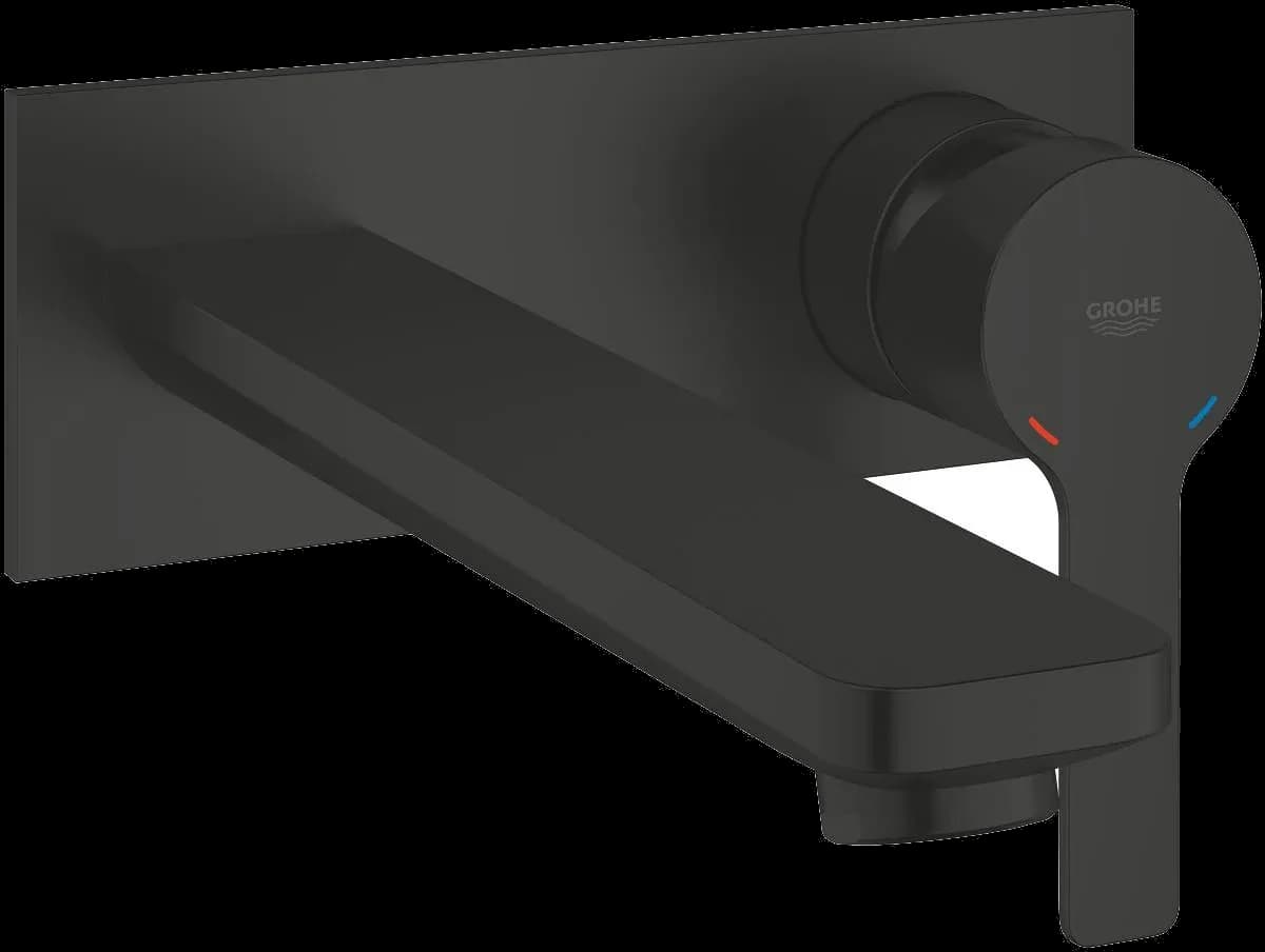 GROHE Lineare Baterie lavoar monocomandă cu 2 elemente Mărimea L - finisaj Negru - Matt Black