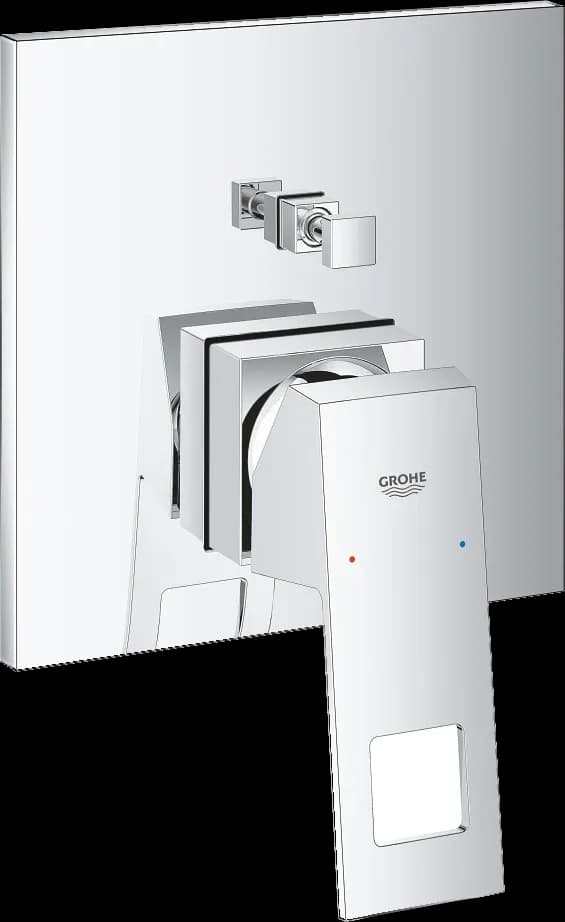 GROHE Eurocube Baterie monocomandă cu divertor cu două căi