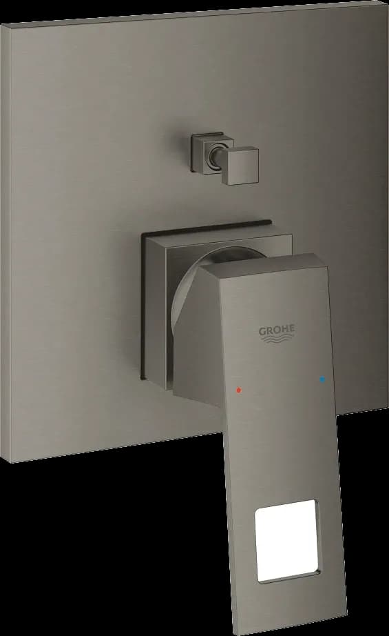 GROHE Eurocube Baterie monocomandă cu divertor cu două căi - finisaj Antracit - Brushed Hard Graphite