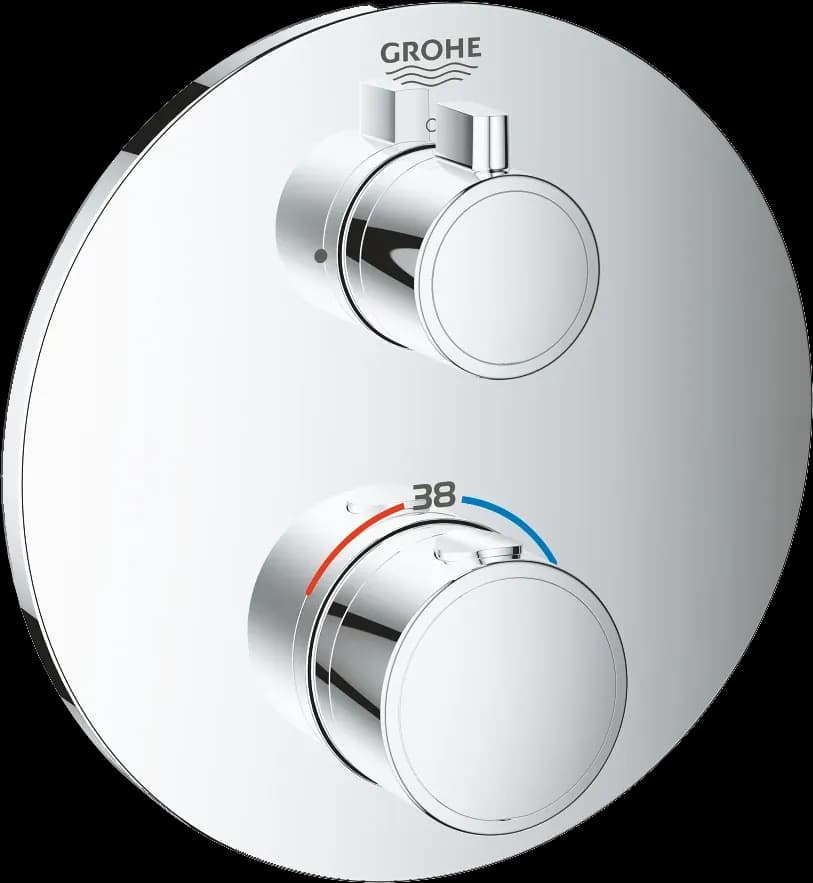 GROHE Grohtherm Termostat pentru o ieșire, cu robinet de închidere