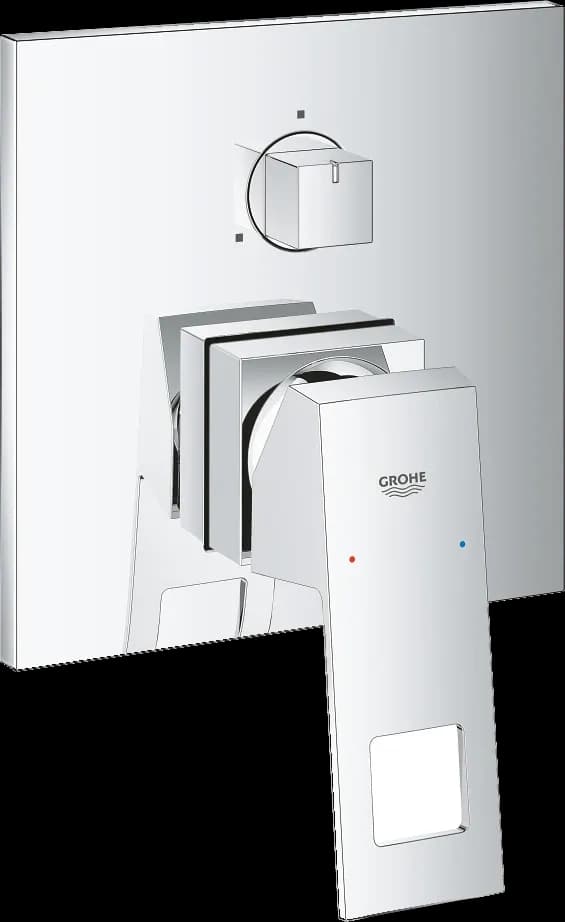 GROHE Eurocube Baterie monocomandă cu comutator cu 3 căi