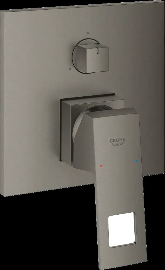 GROHE Eurocube Baterie monocomandă cu comutator cu 3 căi - finisaj Antracit - Brushed Hard Graphite