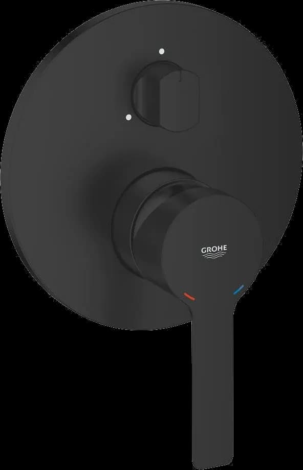 GROHE Lineare Baterie monocomandă cu comutator cu 3 căi - finisaj Negru - Matt Black