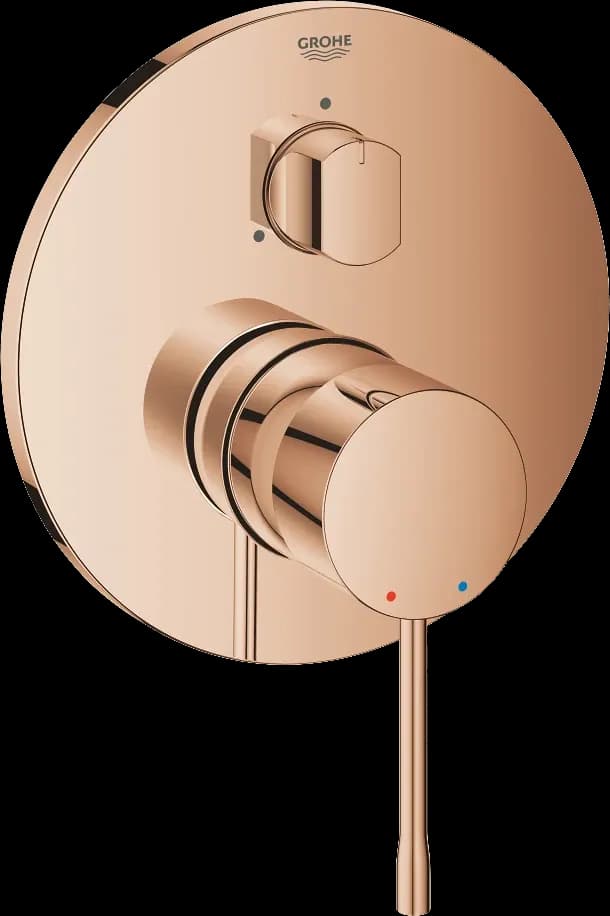 GROHE Essence Baterie monocomandă cu comutator cu 3 căi - finisaj Bronz - Warm Sunset
