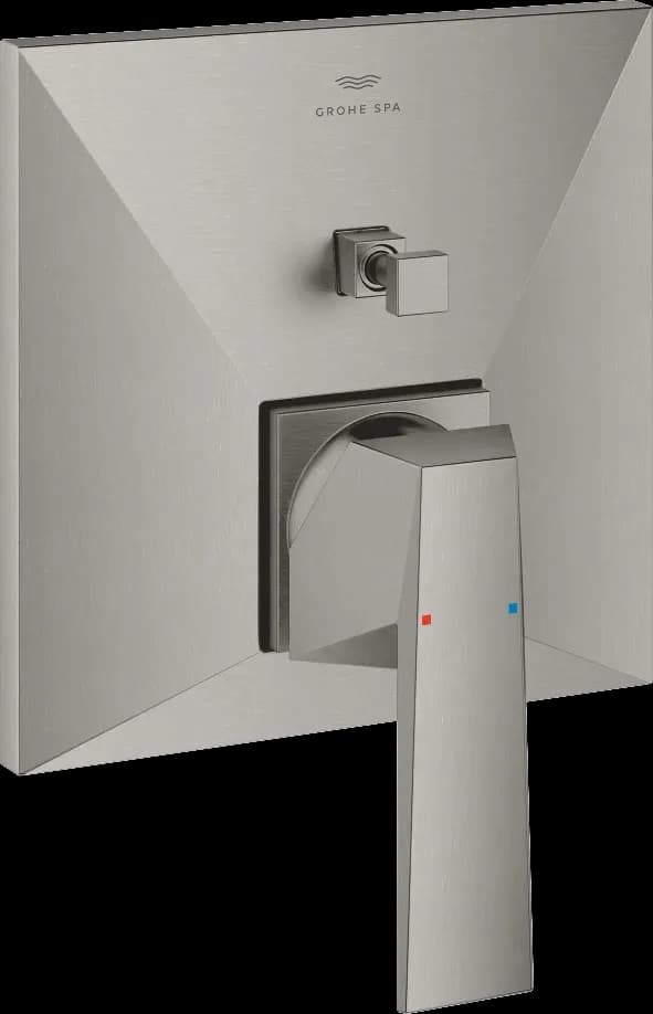 GROHE Allure Brilliant Baterie monocomandă cu divertor cu două căi - finisaj Supersteel Infinity