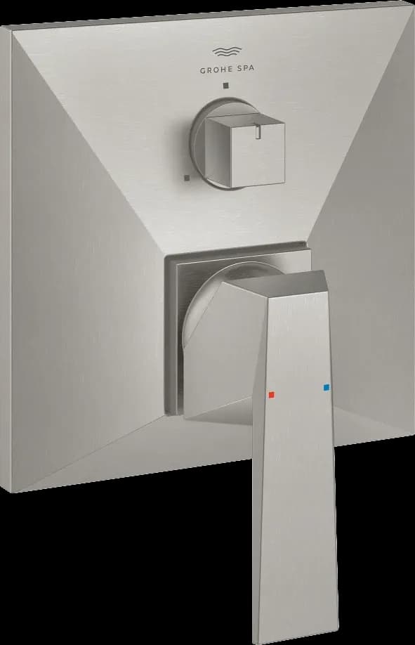 GROHE Allure Brilliant Baterie monocomandă cu comutator cu 3 căi - finisaj Supersteel Infinity
