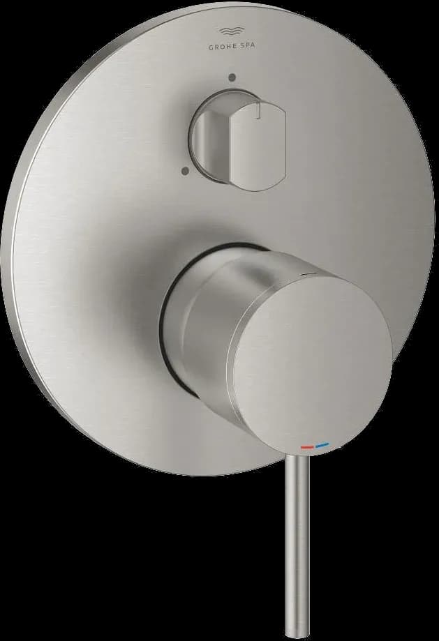 GROHE Atrio Baterie monocomandă cu comutator cu 3 căi - finisaj Supersteel Infinity