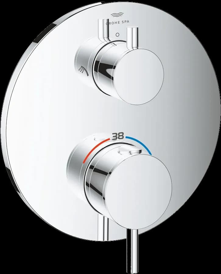 GROHE Atrio Unitate de mixare cu termostat pentru duș cu 2 ieșiri cu ventil de închidere/deviere integrat