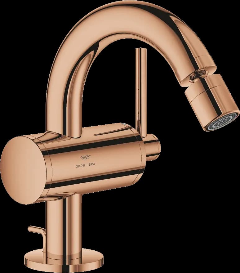 GROHE Atrio Baterie bideu monocomandă 1/2" - finisaj Bronz - Warm Sunset