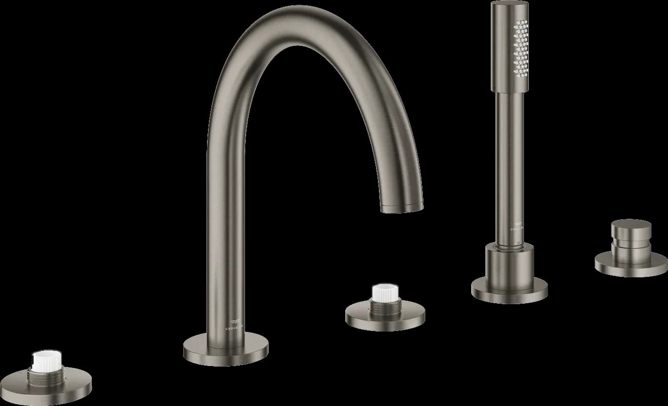 GROHE Atrio Private Collection Baterie cadă cu 5 elemente - finisaj Antracit - Brushed Hard Graphite