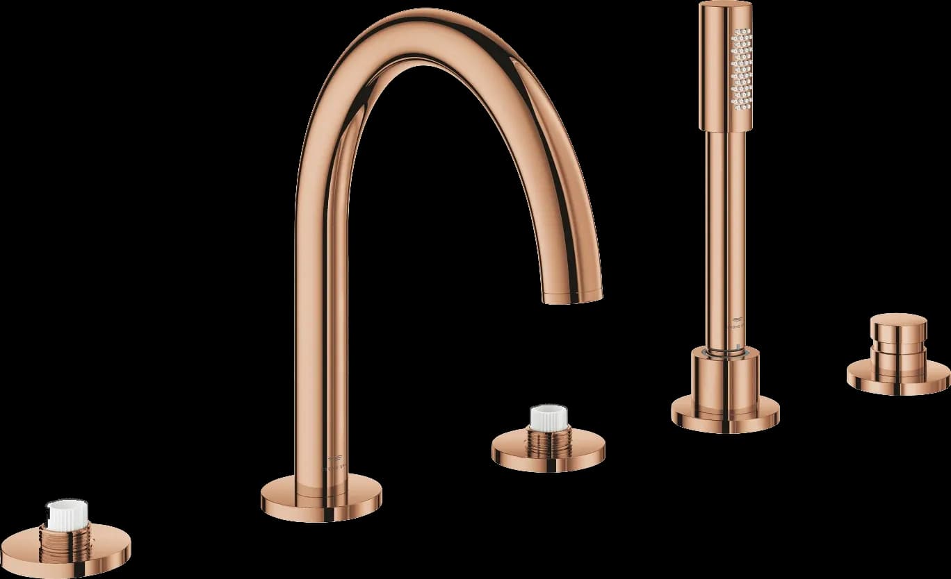 GROHE Atrio Private Collection Baterie cadă cu 5 elemente - finisaj Bronz - Warm Sunset