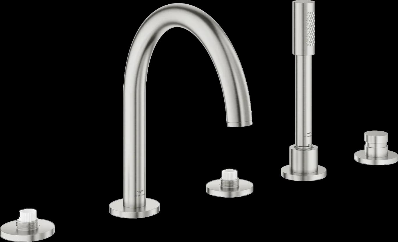 GROHE Atrio Private Collection Baterie cadă cu 5 elemente - finisaj Supersteel Infinity