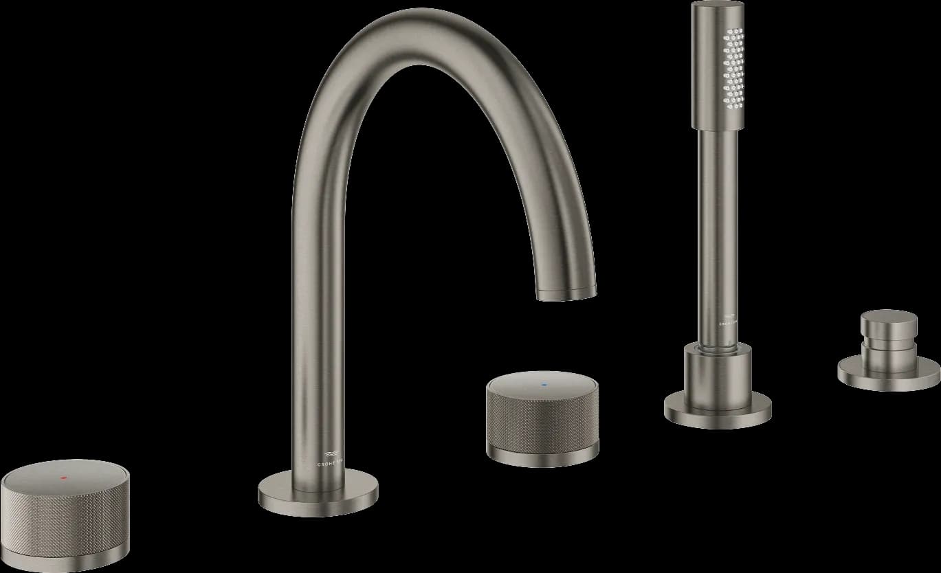 GROHE Atrio Private Collection Baterie cadă cu 5 elemente - finisaj Antracit - Brushed Hard Graphite